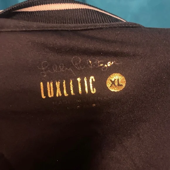 Lilly Pulitzer Strapless Dress in Gold and Blue - Picture 3 of 3